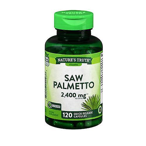 Nature's Truth Nature'S Truth Saw Palmetto Quick Release Capsules, 2400 Mg, 120 Caps (Verpakking van 1) on Productcaster.