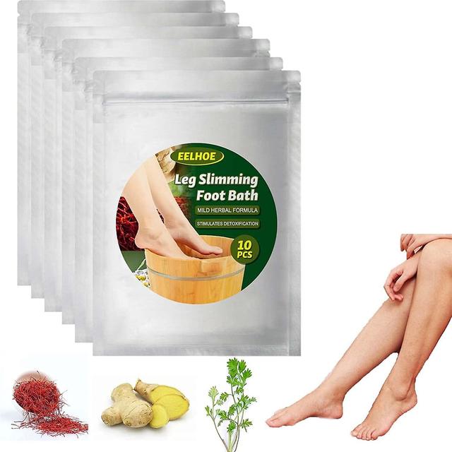 Hatic Drainage Ginger Foot Soak, Herbal Foot Bath, Leg Slimming Foot Bath, Natural Mugwort Herb Foot Soak, Foot Reflexology Spa Relax Massage (30pc... on Productcaster.