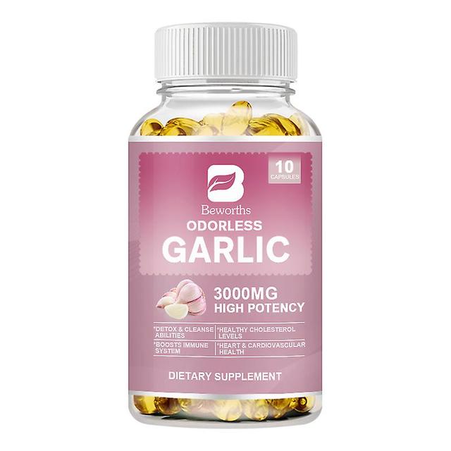 Tib 120pcs Organic Garlic Extract Capsule Immune,heart, Blood Pressure&cholesterol Support Increase Glutathione Level Cellular Detox 10 pcs on Productcaster.