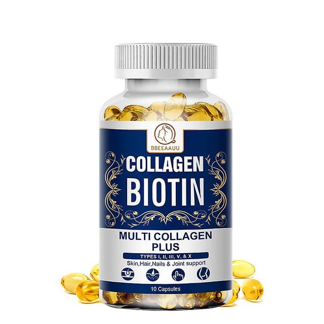 Vorallme Collagen Biotin Capsule For Hair Growth Supports Hair, Nails,skin Health Prevent Alopecia Areata & Hair Loss Beauty Health 10PCS on Productcaster.