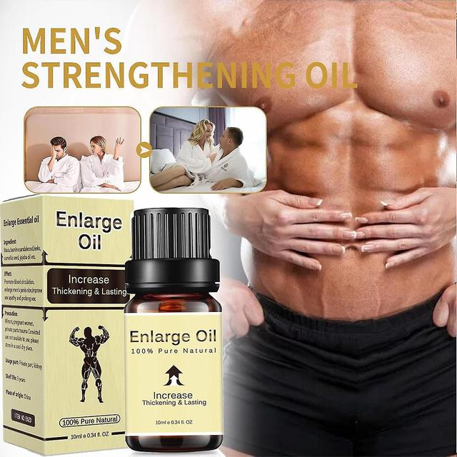 Herbal Power Serum, Natural Enlarge Oil, Men's Energy Strength Massage Essential Oil For Men, Thicking Lasting Enlarging Oil 2pcs on Productcaster.