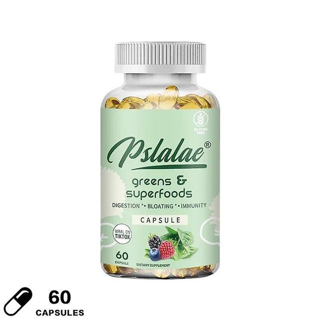 Eccpp Chlorella Spirulina Powder Capsules - Supports Immune Health, Digestive And Bloating Health 60 Capsules on Productcaster.