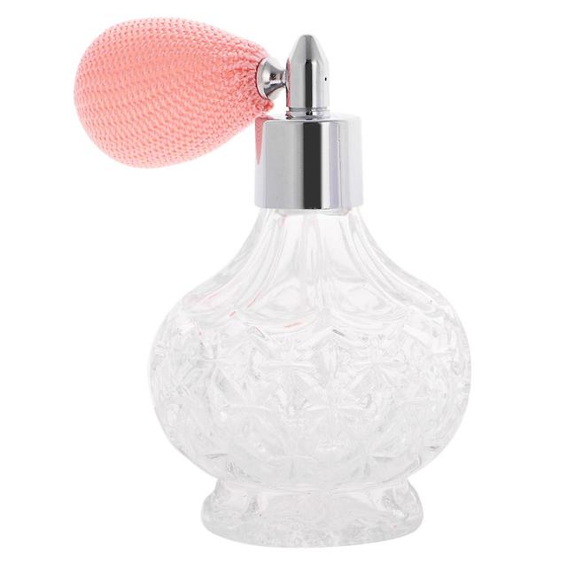 Vintage Crystal Tom Parfymflaska Kort Spray Atomizer Glas 100ml Lila Rosa on Productcaster.