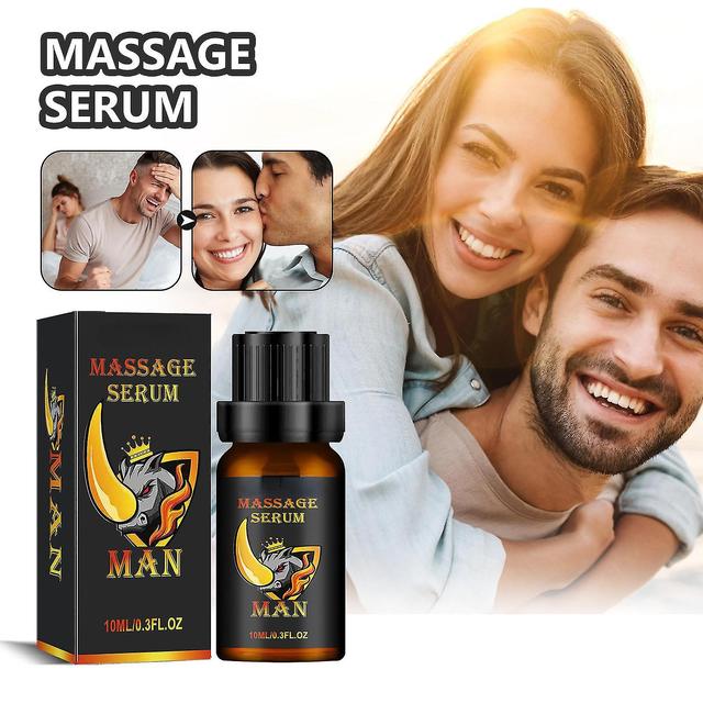 Sérum de massagem para homens, óleo de aumento mais espesso para homens, óleo essencial de massagem energética, desempenho aumentar a força para ho... on Productcaster.