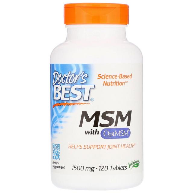 Doctor's Best, MSM med OptiMSM, 1 500 mg, 120 Tabletter on Productcaster.