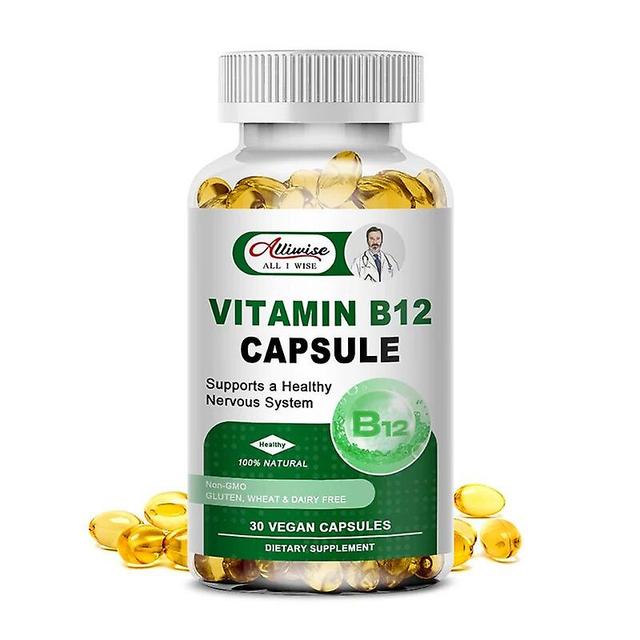 Vitamin B12 kapslar 500 mcg Nervsystemets hälsostöd Energiproduktion och metabolism&ImmunsystemstödTIB TIB . 30st on Productcaster.