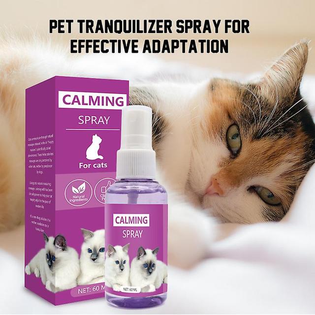 Katzen beruhigendes Spray Pheromon Katze Anti-Stress-Pheromon emotionales beruhigendes Spray beruhigendes Spray 60ml 4pcs on Productcaster.