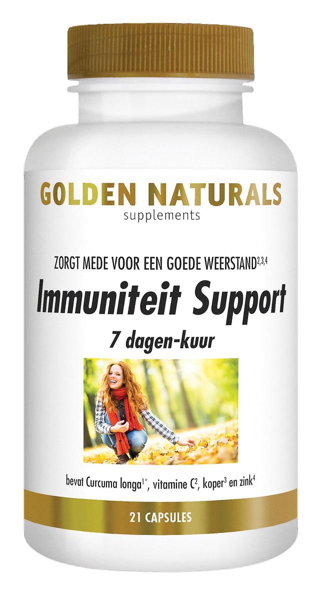 Golden Naturals Immunity Support 7 Days Course of Treatment (21 Capsules végétariennes) on Productcaster.