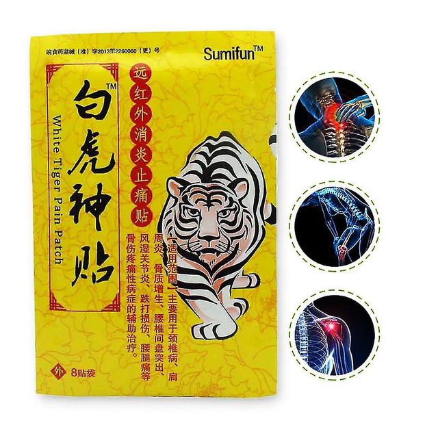 8pcs/bag Pain Relief Patch Chinese Herbs Medical Plaster For Back Shoulder Body Massage & Relaxation Tiger Balm Jmn033 on Productcaster.