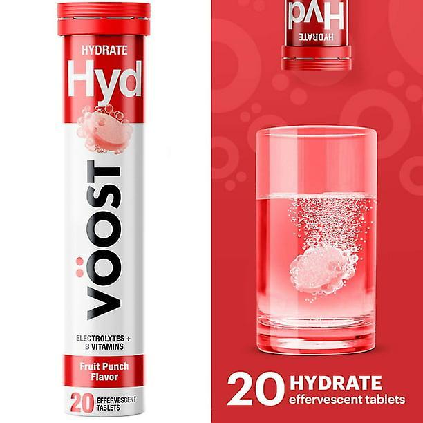 Voost hydrat effervescent vitamine drank tablet, fruit punch, 20 ct on Productcaster.