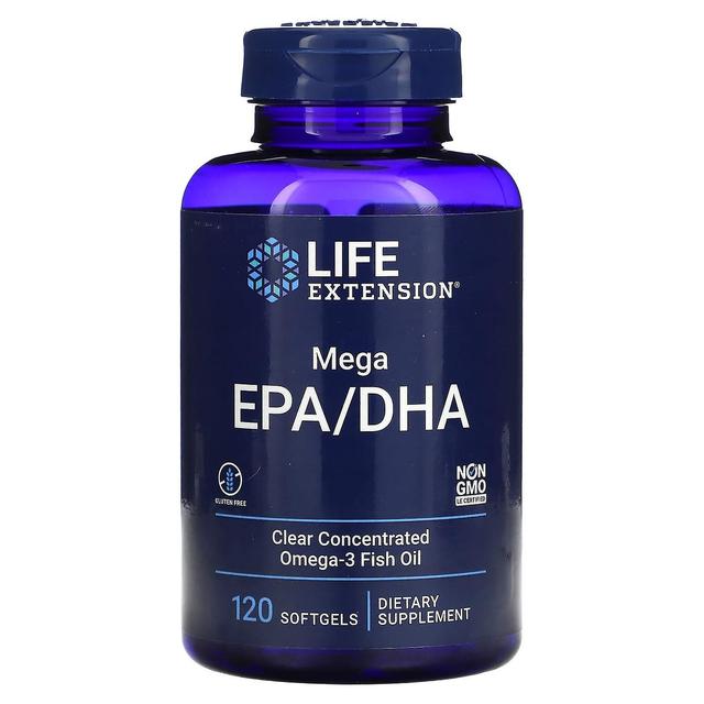 Life Extension, Mega EPA/DHA, 120 Softgels on Productcaster.