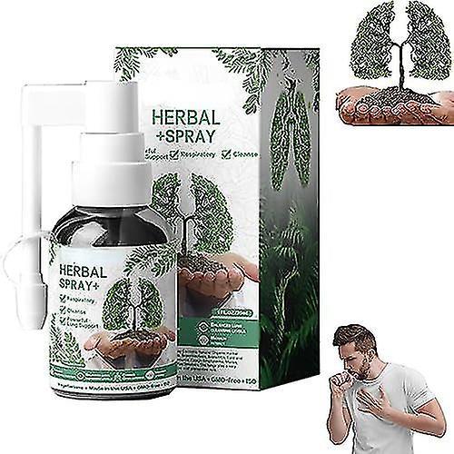 Kbear Herbal Lung Cleanse Mist-powerful Lung Support,30ml Herbal Spray,natural Herbal Lung Essence 1 Pcs on Productcaster.