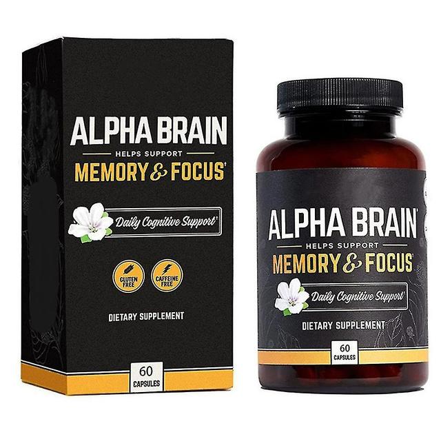 1-3st Alpha Brain Memory Focus Kapslar Kognitivt Tillägg Män & kvinnor Nootropikum 2025 1pc on Productcaster.