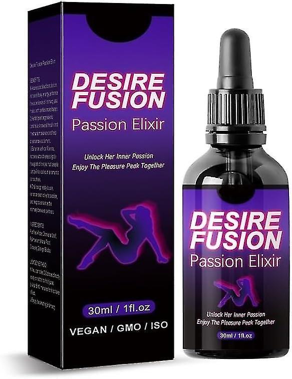 Desire Fusion Passion Elixir, Secret Happy Drops Increasing Blood Flow, Pleasurepeak Drops, Enhancing Sensitivity And Pleasure 1pcs on Productcaster.