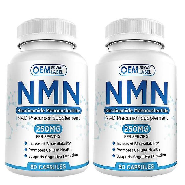 Zero Shipping Costs 2Bottles Nmn Double Strength | 250mg Dosage | Nicotinamide Mononucleotide | Anti-aging on Productcaster.