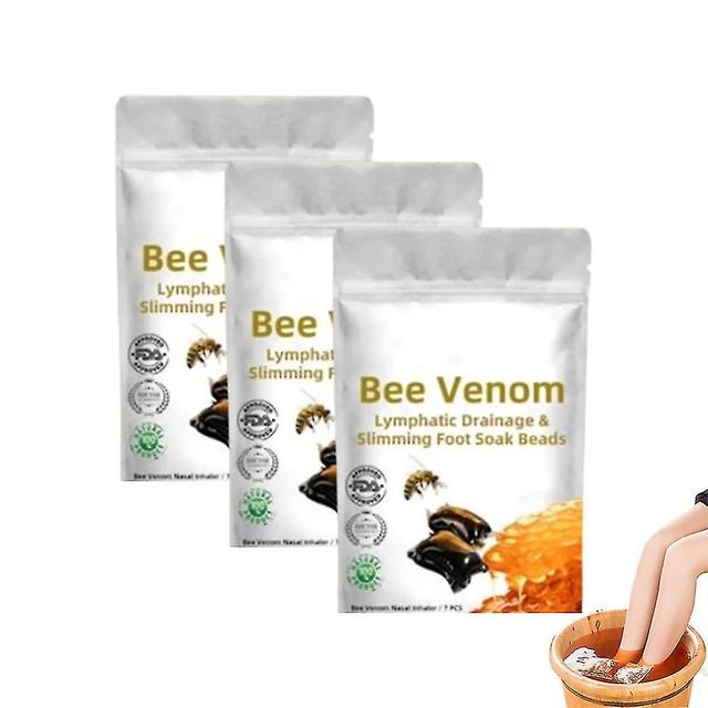 Mike Bee Venom Lymphatic Drainage & Slimming Foot Soak Beads, Bee Venom Foot Bath Beads, Body Detox Foot Bath Beads 3 Bag -21pcs on Productcaster.