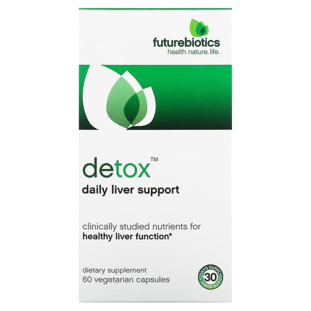 FutureBiotics, Detox, Daglig leverstøtte, 60 vegetariske kapsler on Productcaster.