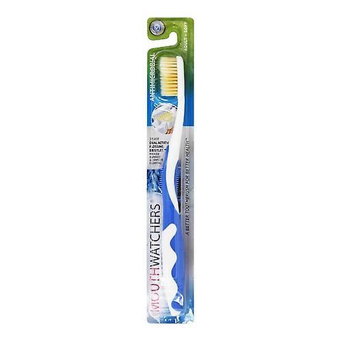 Doctor Plotka's Mouthwatchers Adult Naturally Antimicrobial Toothbrush,0,Soft Blue 1 Each (Pack of 1) on Productcaster.