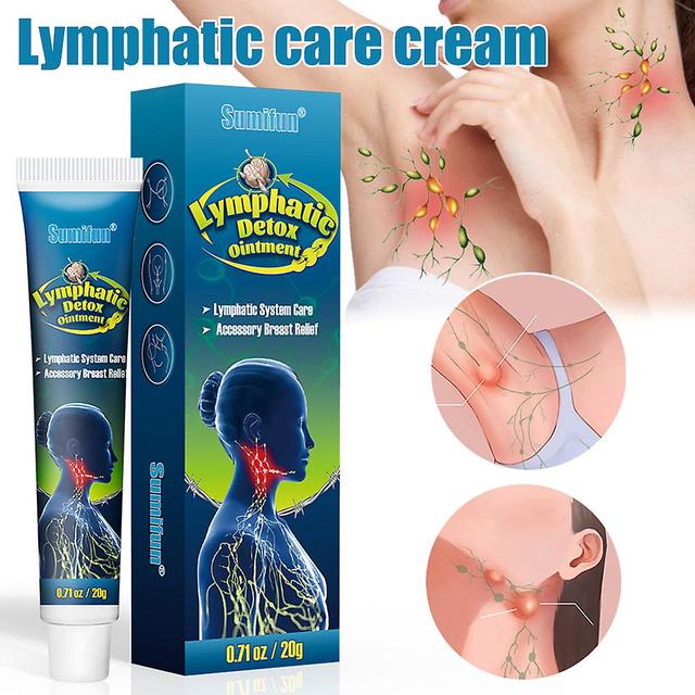 1/2pcs Lymphatic Detox Ointment Lymph Cream Lymphatic Drainage Anti Swelling Treatment Breast 20g 1Pc on Productcaster.