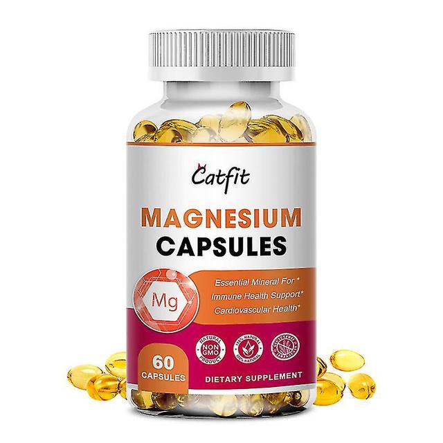 Guoguo Magnesium Glycinate Citrate Capsules For Gym Beauty Health Care Vitamins D B6 Diet Supplements For Women Free Shipping 60 pcs on Productcaster.