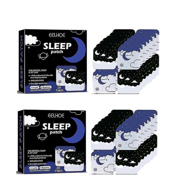 56 stuks Sleep Aid Patch Behandeling Slapeloosheid Dromerig Moeite met in slaap vallen Stress Angst Relief Hulp Slapen Stickers on Productcaster.