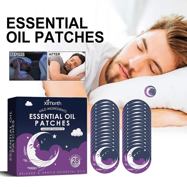 Wtowin Sleep Patches, Natural Essential Oil Sleep Aid Patch hjælper med at falde i søvn hurtigt, Sleep Support Patches Aromaterapi Patch Relief Str... on Productcaster.