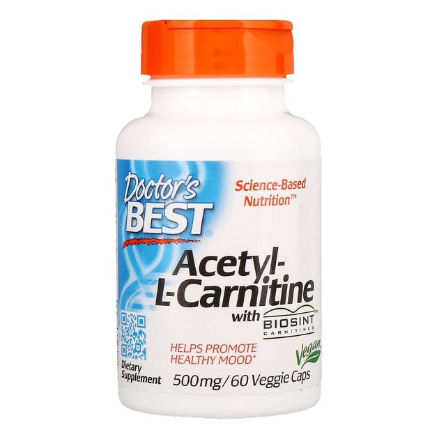 Doctor's Best, Acetyl-L-karnitin med Biosint Carnitins, 500 mg, 60 Veggie Cap on Productcaster.