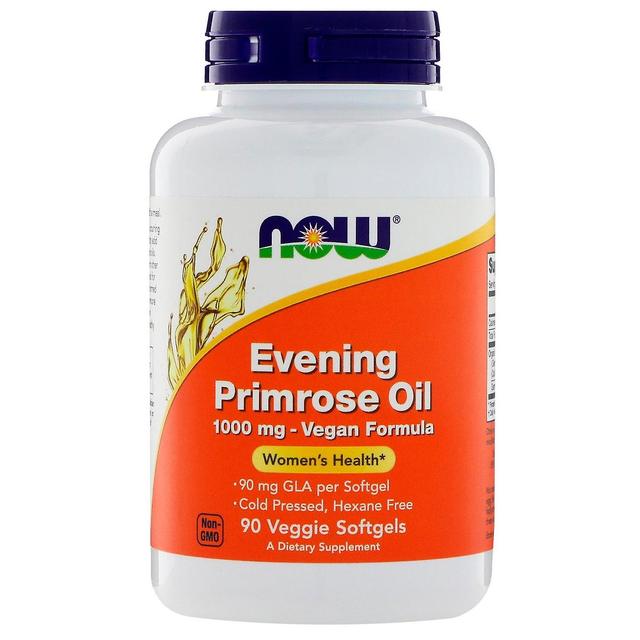 NOW Foods Nu Foods, Evening Primrose Oil, 1.000 mg, 90 Veggie Softgels on Productcaster.