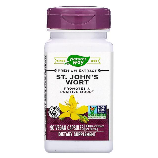 Nature's Way, St. John's Wort, 300 mg, 90 Vegan Capsule on Productcaster.