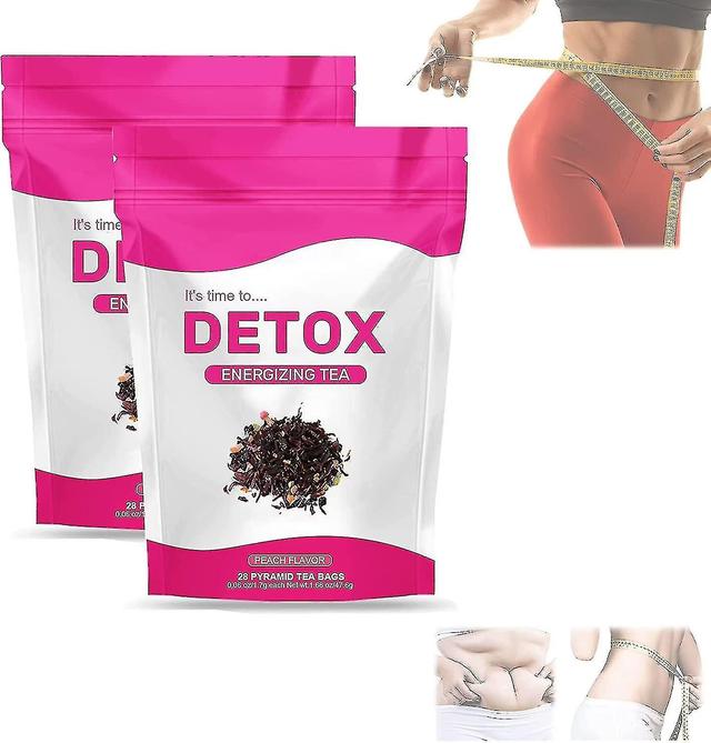 2 Packs New Detox Tea - All Natural, Supports Healthy Weight, Helps Reduce Bloating on Productcaster.