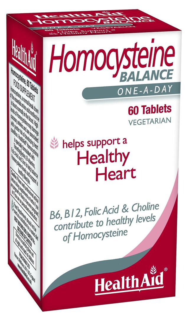 Health Aid Homocysteine (Trimethylglycine, Choline, Vit B12 ++), 60 Tablets on Productcaster.