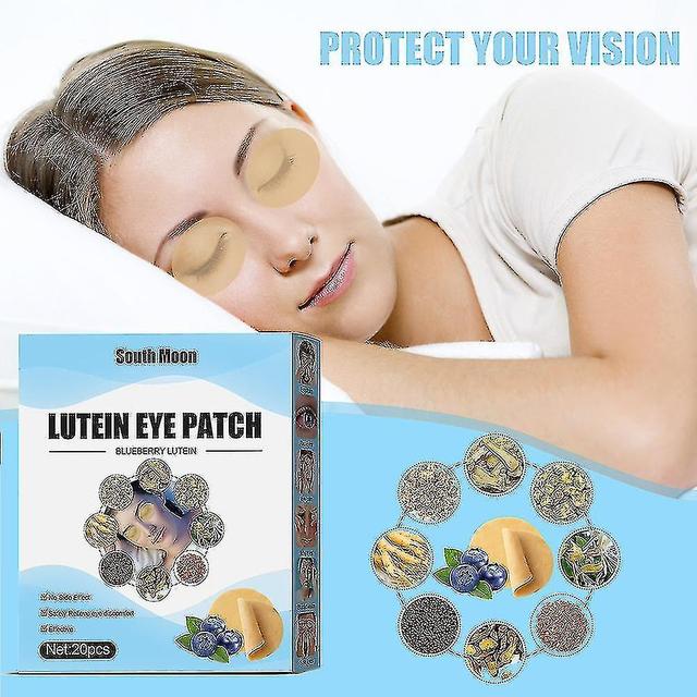 Youlaicai Blueberry Lutein Eye Patch 20pcs/bag Relieve Dry Eye & Eye Discomfort Eliminate Eye Fatigue on Productcaster.