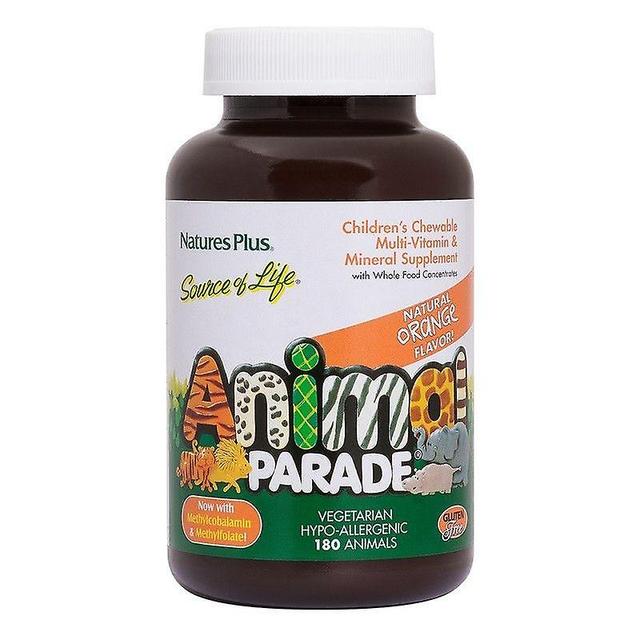 Nature's Plus Animal Parade Orange Chewables 180 (29975) on Productcaster.