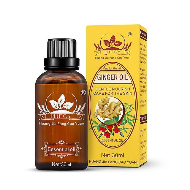 30ml Natural Raw Ginger Oil Para Promover o Metabolismo Anti Envelhecimento Corpo de Óleo Essencial on Productcaster.