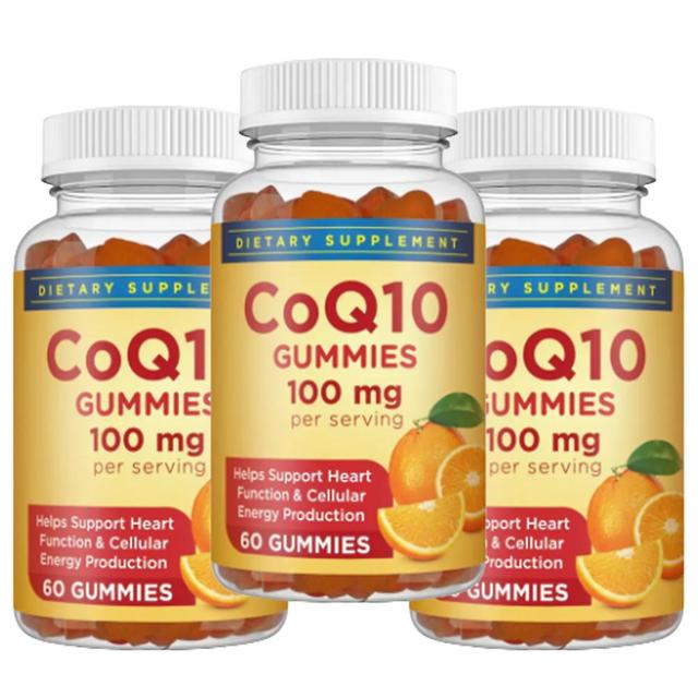 1-pack Vitamin 100 Vitamin Co-10 Gummies Heart Co-q10 Natural Antioxidant Dietary Supplement 3PCS on Productcaster.