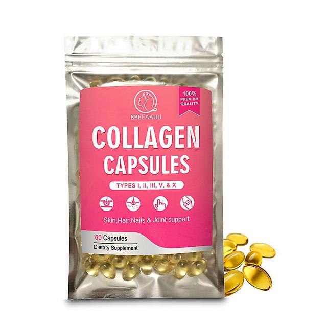 Visgaler Hydrolyzed Protein Collagen Capsules Beauty Health Whitening Anti-wrinkle Anti-aging Supports Hair Health Health Food 60PCS on Productcaster.