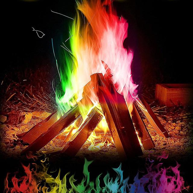 10 Pack Magics Colorful Fire Powder Lightweight Fire Color Packets Camping Accessories 10g 10pcs on Productcaster.