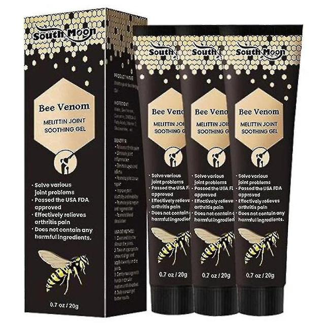 3pcs New Zealand Bee Venom Professional Treatment Geljoint And Bone Treatment Cream, Reduce Inflammation From Arthritis, Relieve Pain And Reduce Frict on Productcaster.