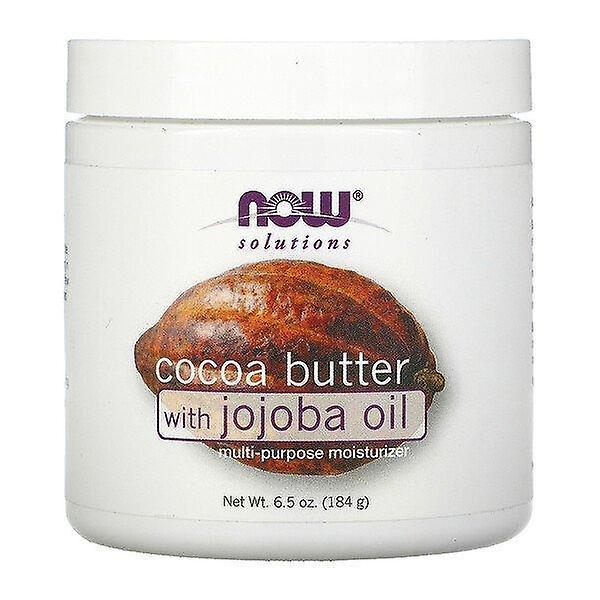 NOW Foods Agora Alimentos, Soluções, Manteiga de Cacau com Óleo de Jojoba, 6,5 oz (184 g) on Productcaster.