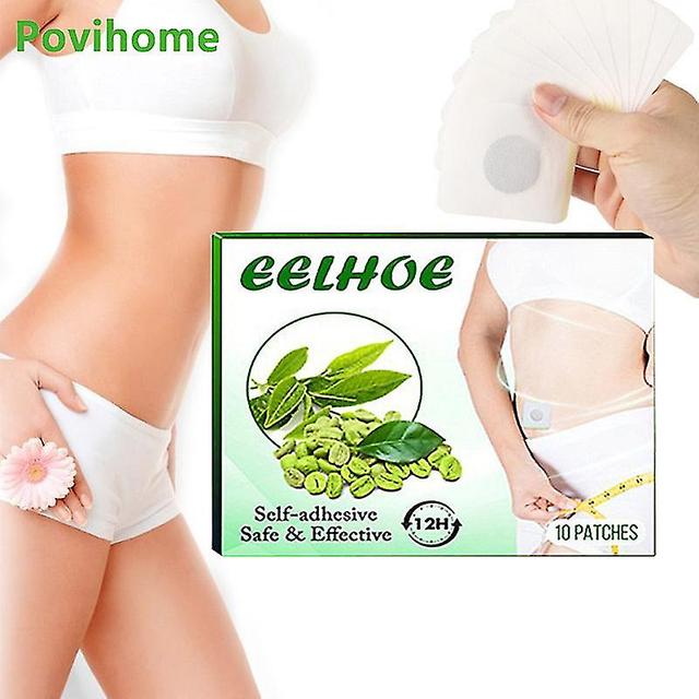 Sl Chang Qian 10pcs/box Herbal Slimming Patch Lose Weight Arms Thighs Abdomen Cellulite Removal Belly Button Sticker Fat Burning Plaster on Productcaster.