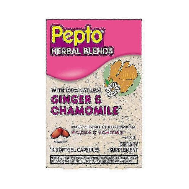 Pepto herbal blends, 100% natural ginger and chamomile extract, softgel capsules, 14 ea on Productcaster.