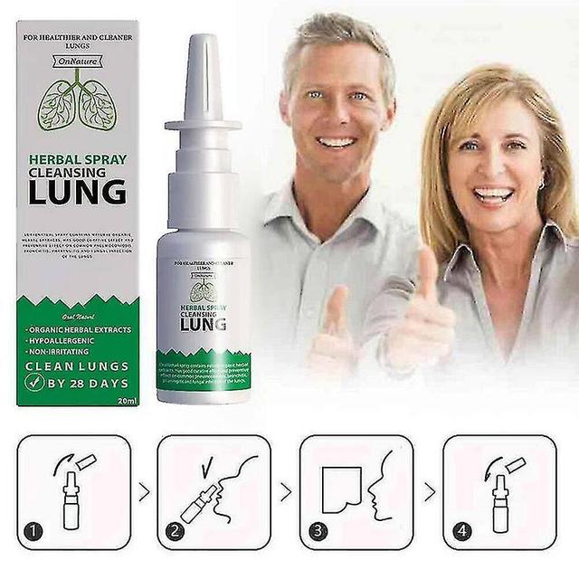 3pcs onnature ervas orgânicas pulmão limpar reparação spray nasal pro nariz congestionamento on Productcaster.