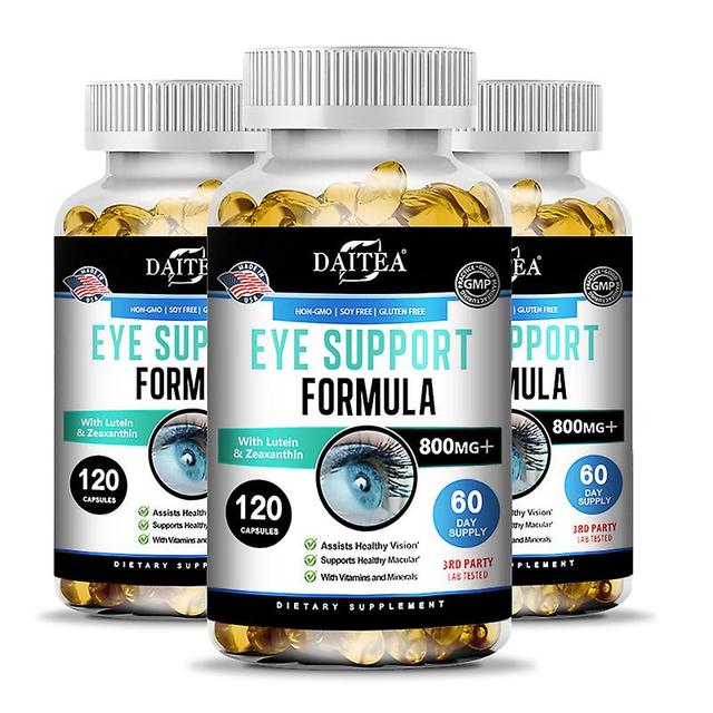 Vorallme Daitea Eye Vitamins - Lutein + Zeaxanthin + Bilberry Extract, Relieve Eye Fatigue, Dry Eye And Vision Health, Prevent Myopia 120 count-3 b... on Productcaster.