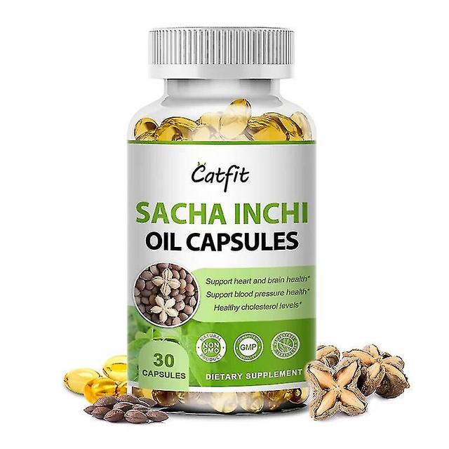 Sacha Inchi Capsules For Skin Beauty Firmness Brain Heart Cardiovascular Health Balance Cholesterol Blood Pressure Free Shipping 30pcs on Productcaster.