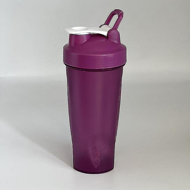 600ml Protein Shaker Flaske Proteinpulver Shake Cup For Gym Ffitness Shaker Lilla on Productcaster.