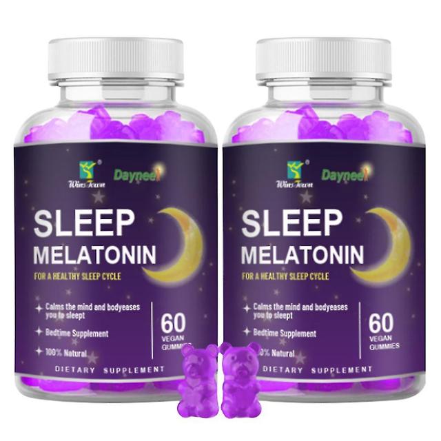 60ct vitaminer og kosttilskud Vegansk søvn Melatonin Gummies 2PCS on Productcaster.