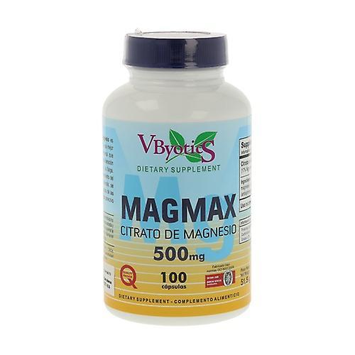 Vbyotics Magmax Magnesium Citrate 100 capsules of 500mg on Productcaster.