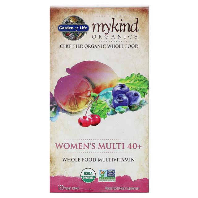 Garden of Life Jardim da Vida, Multi 40+ Feminino, Multivitamínico Integral de Alimentos, 120 Comprimidos Veganos on Productcaster.