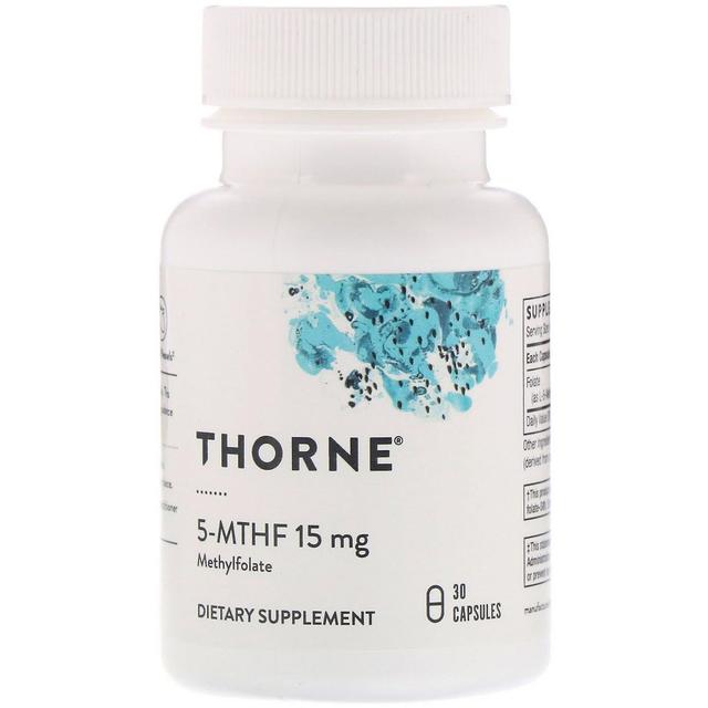 Thorne Research, 5-MTHF, 15 mg, 30 kapselia on Productcaster.