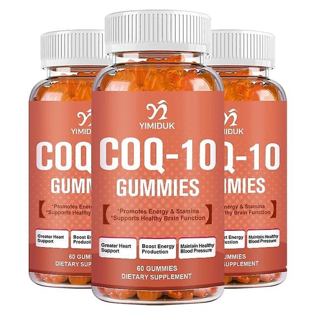 Sofirn COQ10 Coenzyme Q10 Zinc Gummies, Vitamin B3 Supports Heart & Blood Vessels Health and Cellular Energy Production Liver Detox 3 Bottles on Productcaster.